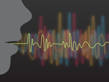 Speech creating sound waves